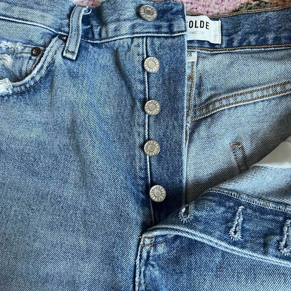 Agolde Dee Denim Shorts - Picture 3 of 7
